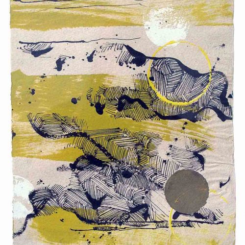 Tusche / Tempera auf Büttenpapier, 28 x 20 cm, 2011